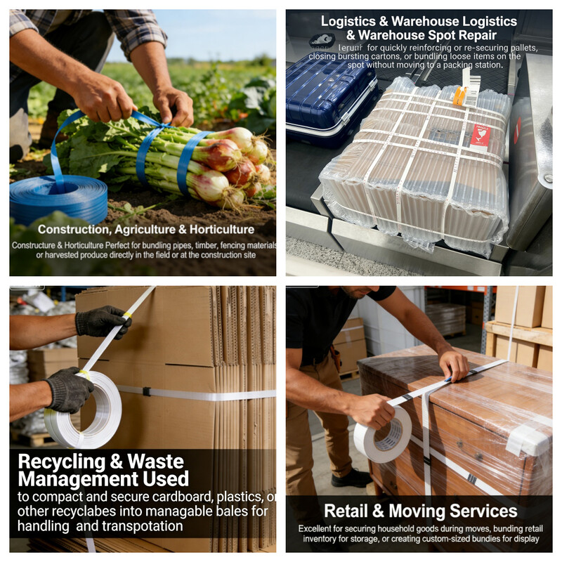 polypropylene hand strap application