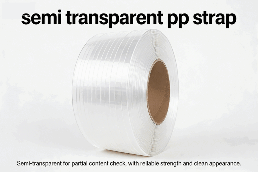 semi transparent pp strap