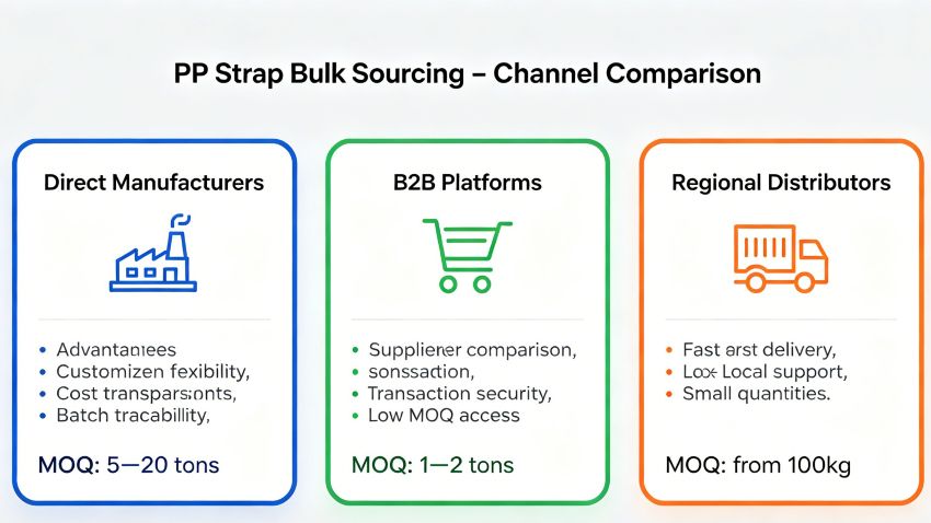PP Strap Sourcing Channel Comparison
