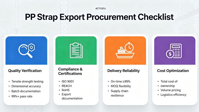 PP Strap Export Procurement Checklist