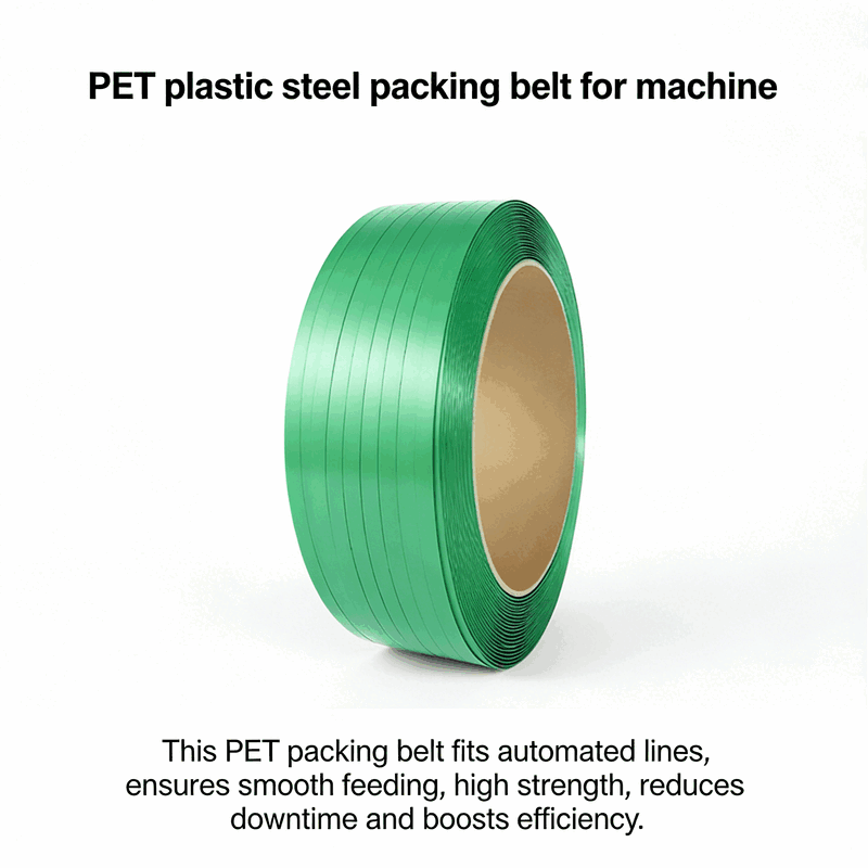 PET plastic steel packing belt for machine