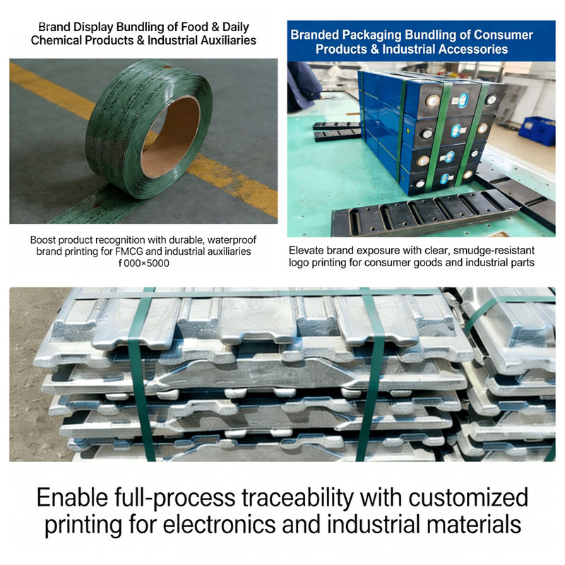 printing PET plastic steel packing tape application