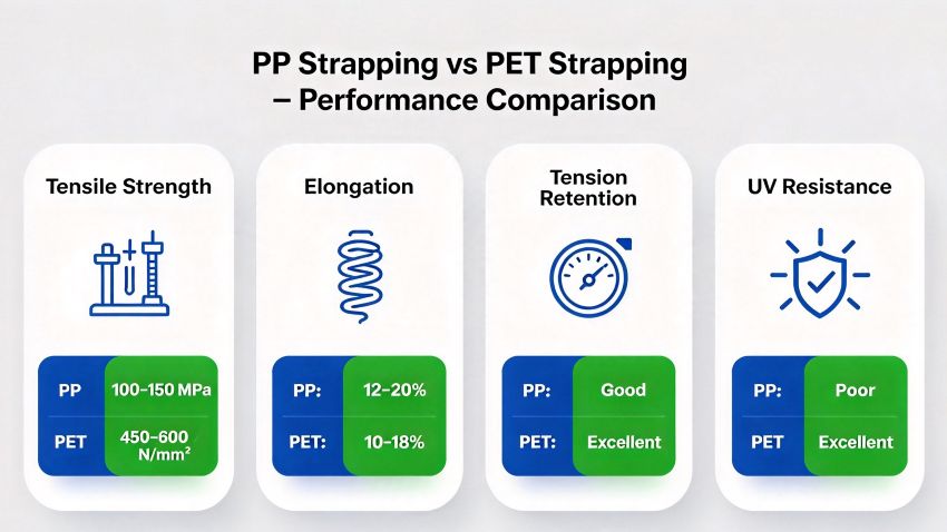 PP Strapping vs PET Strapping – Dɔwɔwɔ ƒe tsɔtsɔ sɔ kple wo nɔewo.jpg