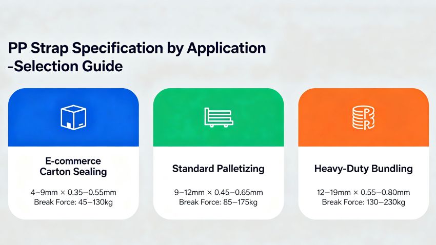 PP Strap Specification by Application – Selection Guide