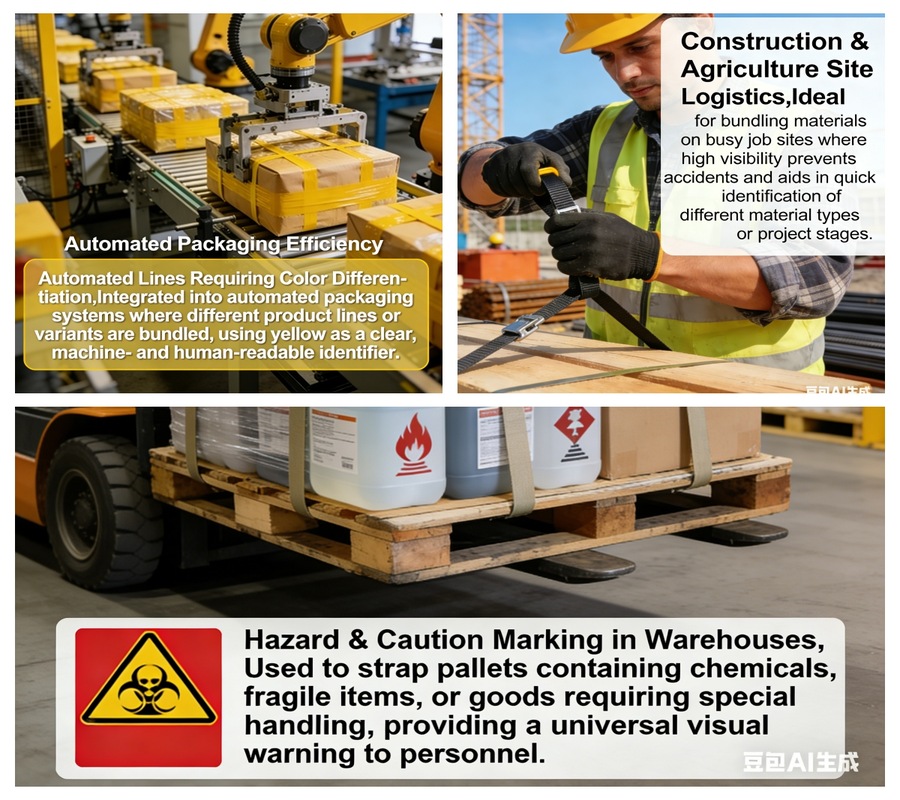 yellow pp strap application