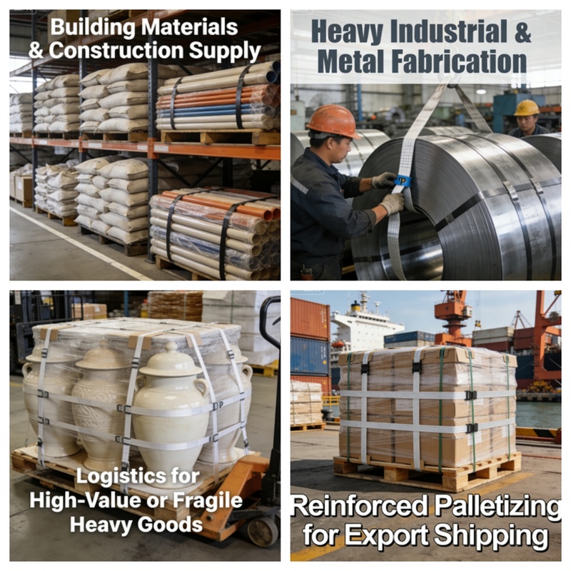 high strength pp strap application