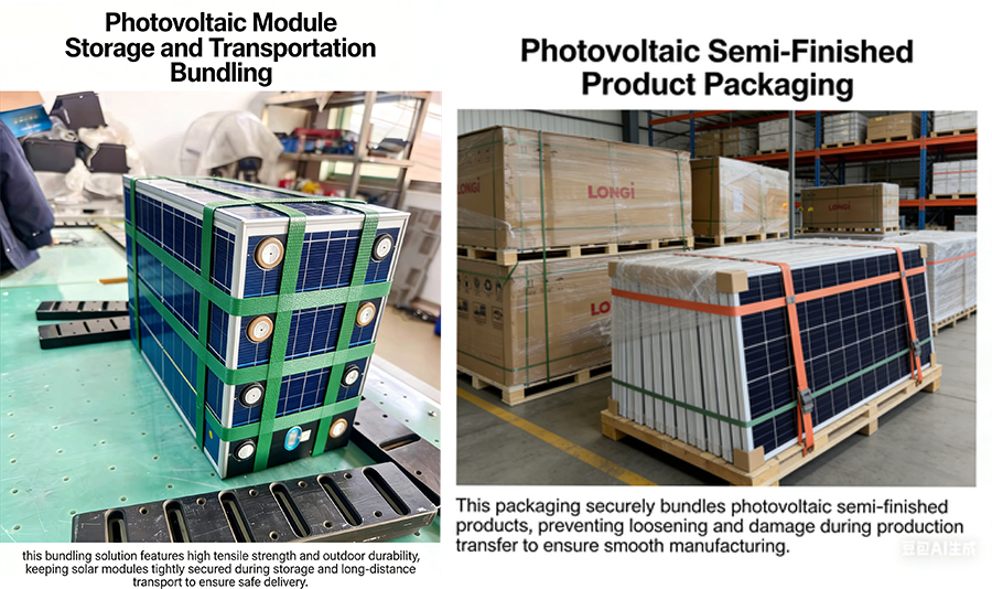 photovoltaic PET strap application